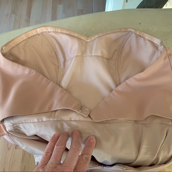 JENNY YOO Kylie Whipped Apricot Crepe De Chine Bridesmaid Dress - Picture 14 of 16